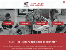 Tablet Screenshot of alden-conger.org